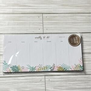 Weekly Calendar  Productivity Organization Notepad